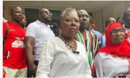Hon. Emelia Arthur Submits Her Nomination to Contest Shama Seat.